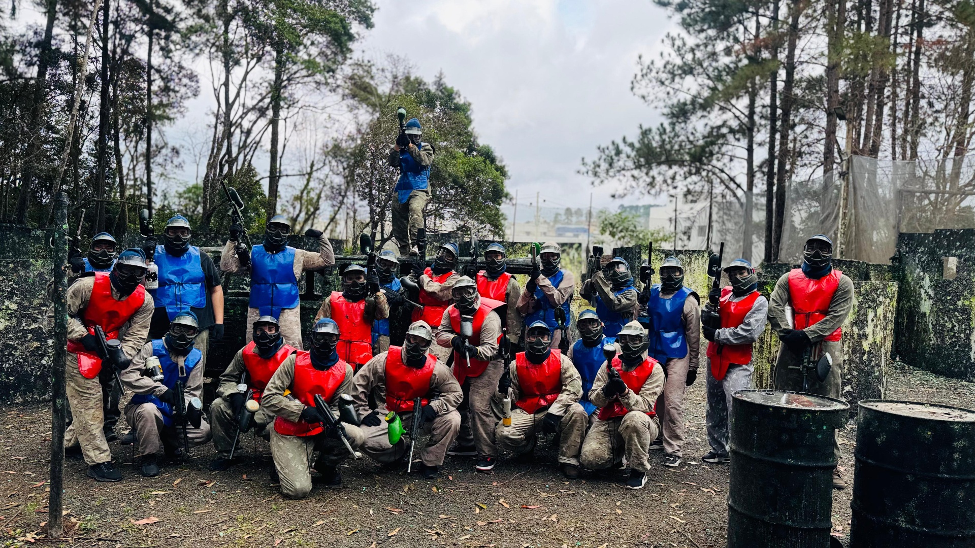 Equipe Delta Paintball no campo